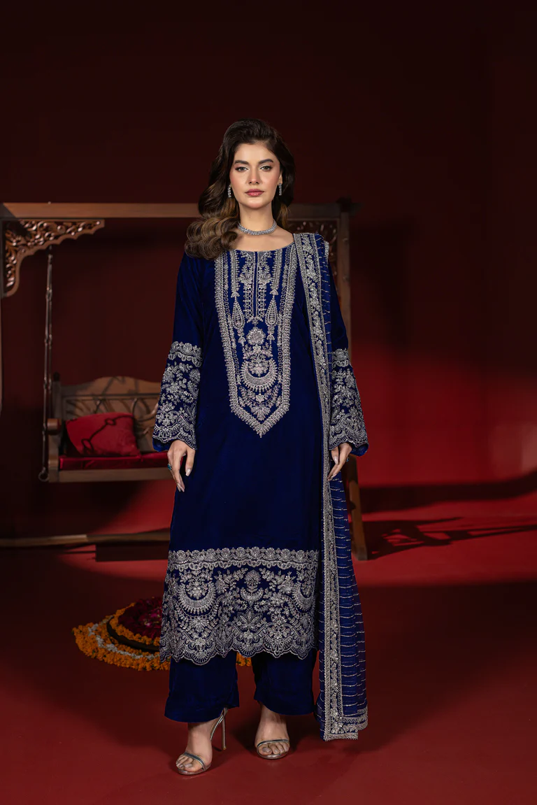 Luxury Formal Embroidered Suit