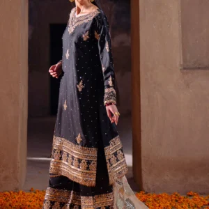 Ebony Charmuse 3PC Long Kurta Formal Wedding Set