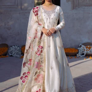 Ivory Charmuse 3PC Straight Maxi Wedding Formal Set