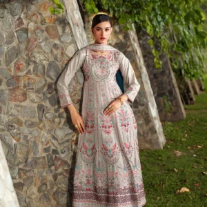 Ivory Lawn 3PC Festive Suit Multi Thread Embroidered Set