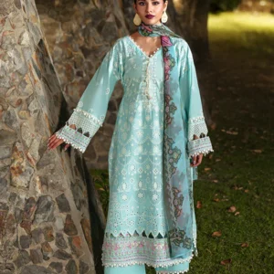 Light Blue Lawn Festive Kurta Dupatta Set