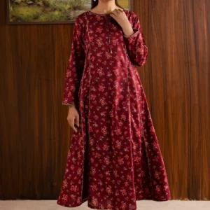 Printed Five Panel Frock Suit for Women 2 Piece