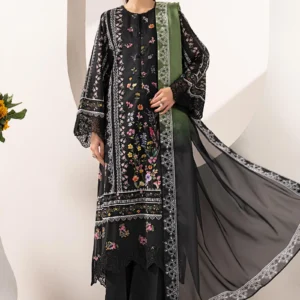Embroidered Lawn 3 Piece Suit Women Stylish Ethnic Wear