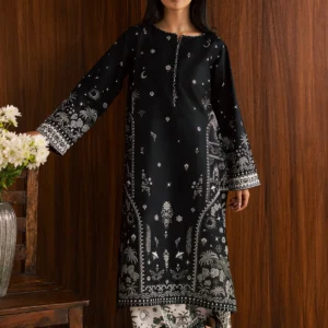 Printed Long Shirt 2Pc Dress with Culotte Set