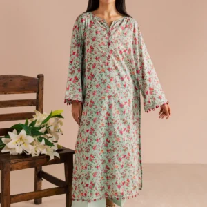 Printed Paneled 2Pc Dress with Culotte for Women