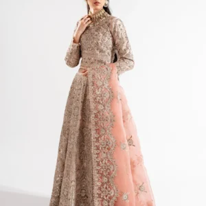 Pink Embellished Chiffon Lehenga Choli Set