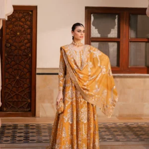 Mustard Maxi Dress for Wedding Wear UK USA Canada