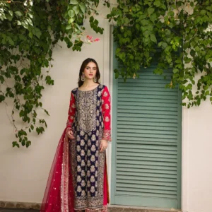 Multi Embroidered Chiffon Dress for Women UK USA Canada