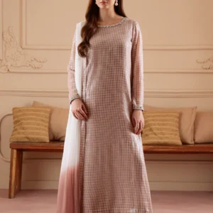 Chiffon Tie Dye 3 Piece Embellished Formal Suit Set