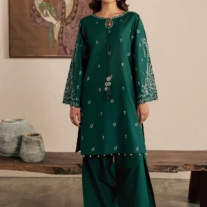 Embroidered 2 Piece Shalwar Suit with Tassel Detail