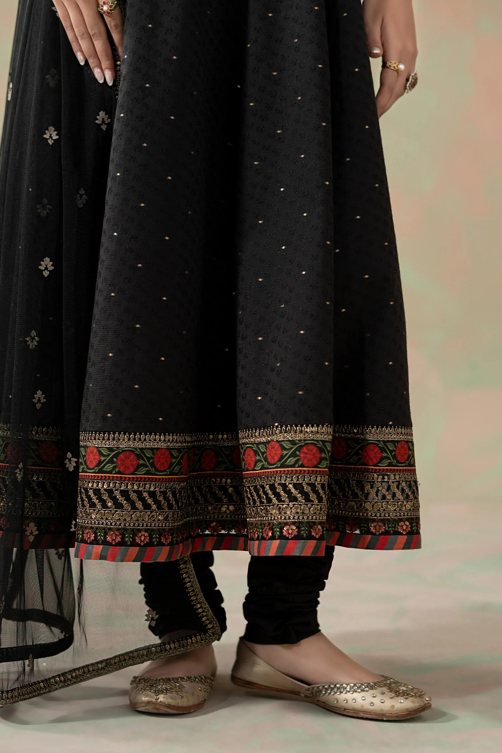3 Piece Embroidered Filament Viscose Elegant Suit - Image 6