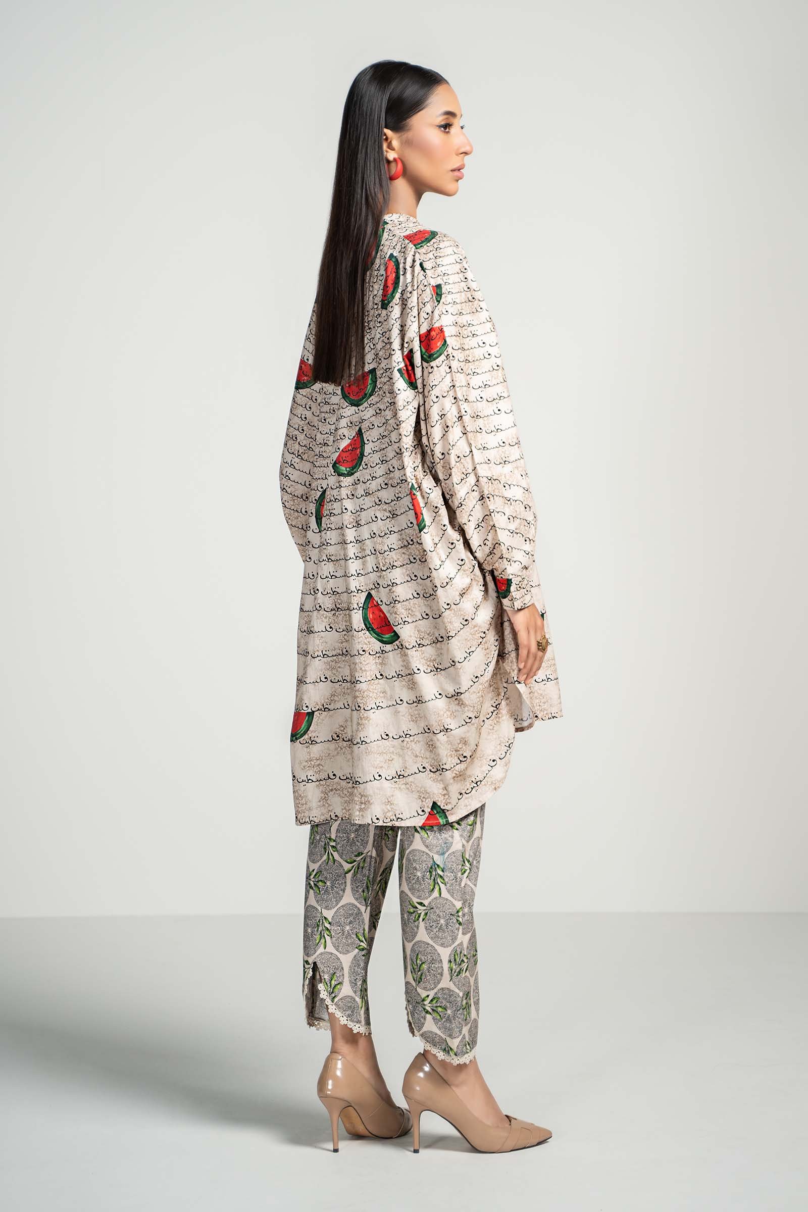 3 Piece Printed Lawn Suit Stylish Casual Ethnic Wear - Image 3