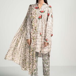 3 Piece Printed Lawn Suit Stylish Casual Ethnic Wear